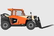 Side of new Telehandler,Front of new Telehandler